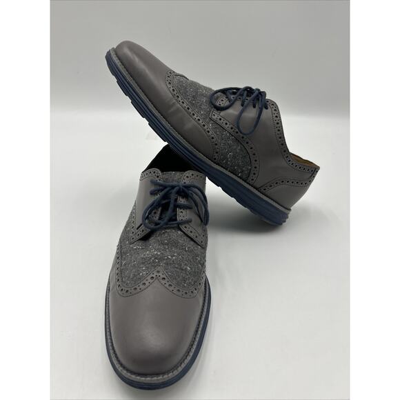 Cole Haan Lunargrand Wingtip Stormcloud Wool Formal Dress Shoes C20664 Men’s 12 main image 9